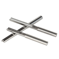Viextro Fraise droite à 2 cannelures en carbure de tungstène pour routeur CNC, pour le bois et le MDF/contreplaqué