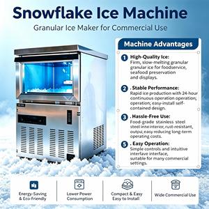 Machine à glace pilée en flocons de neige, machine à glace commerciale pour la restauration, les commerces de produits de la mer - Product Image 5