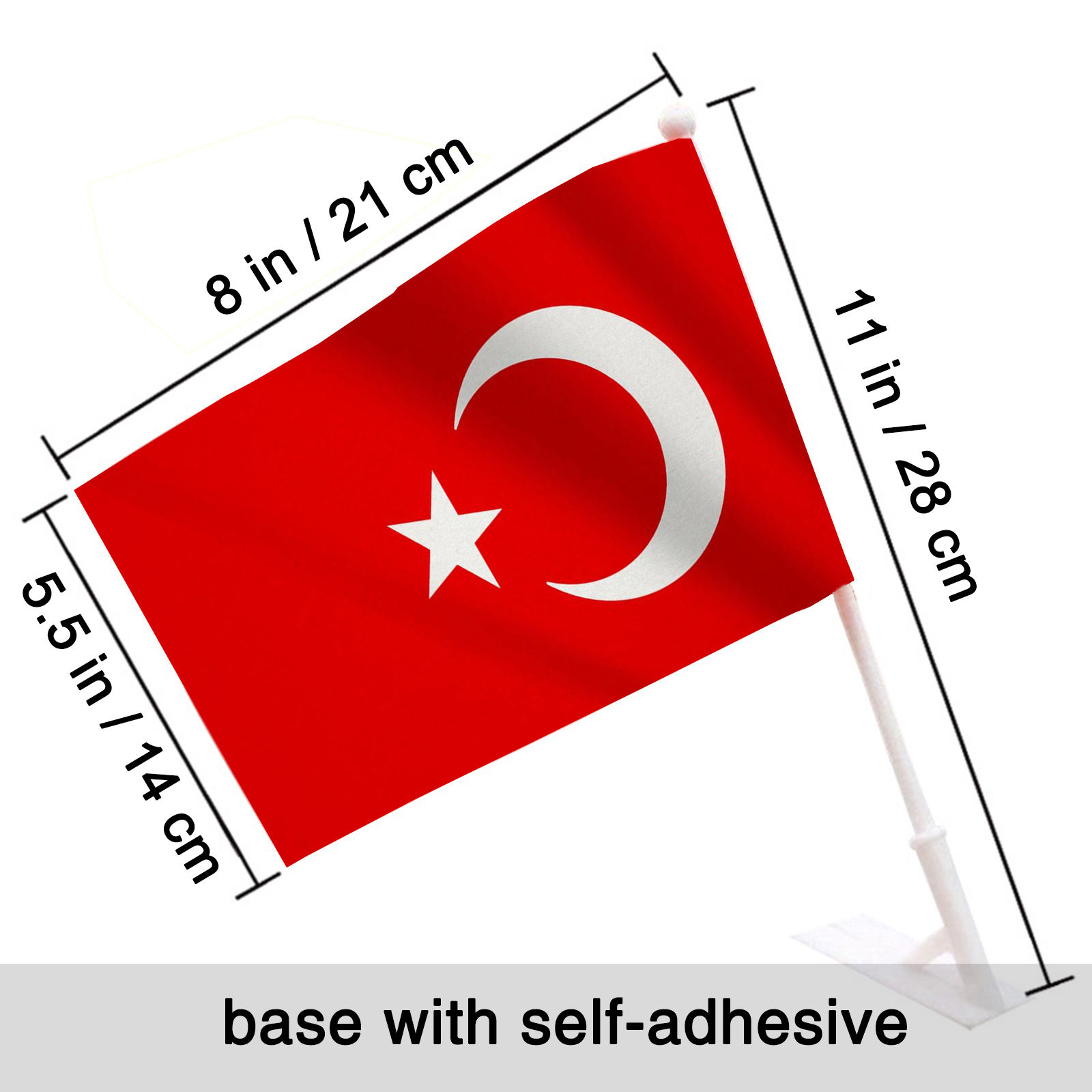 Drapeau avec poteau, base