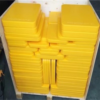 Plaques de support de grue en UHMWPE sur mesure, haute capacité de charge, pour la construction