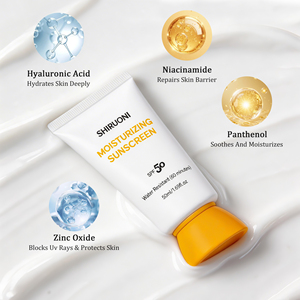 <span class=keywords><strong>Crema</strong></span> Solare Minerale all'Ossido di Zinco SPF <span class=keywords><strong>50</strong></span> Protezione ad Ampio Spettro con Acido Ialuronico Idratante Leggera Non Unta - Product Image 5