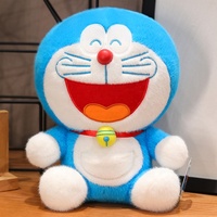 Peluche Doraemon, Chat Robot Souriant 4D, Peluche de Poche Bleue et Blanche, Personnage d'Anime, Décoration de Chambre, Jouet en Peluche OEM