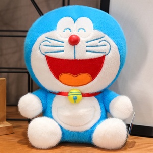 Peluche Doraemon: Gatto Robot Sorridente 4D, Personaggio Anime Blu e Bianco, Decorazione per Camera da Letto, Giocattolo in Peluche OEM - Product Image 6