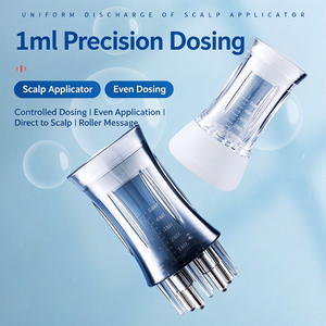 Applicateur d'huile capillaire portable, peigne distributeur de liquide pour massage du cuir chevelu avec bille roulante - Product Image 5