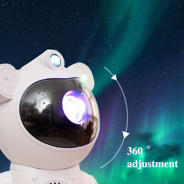 Modern Mini LED Projector RGB Nebula Star & Robot Night Light Sensor Control Touch Power Generation for Bedroom or Room Use