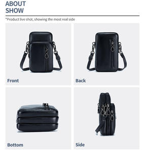 กระเป๋าสะพายข้าง AndoBag รุ่นเล็กสำหรับผู้หญิง แฟชั่นกระเป๋าใส่โทรศัพท์มือถือ ความจุมาก หนังวัวแท้ รุ่น 6535 - Product Image 5