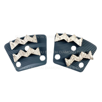 Outils diamantés trapézoïdaux à haute efficacité Bontai Disque de meulage de sol en béton avec segments de meulage en zigzag