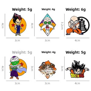 Emblema Metálico Decorativo para Mochila de Dragon Ball, Goku, Vegeta, Tortuga Inmortal, Accesorio de Dibujos Animados de Akira Toriyama, Chapado en Oro - Product Image 2