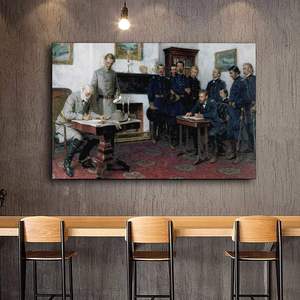 Robert E Lee personnalisé historique Portrait toile peintures et arts muraux guerre civile décor à la maison salon affiche - Product Image 4