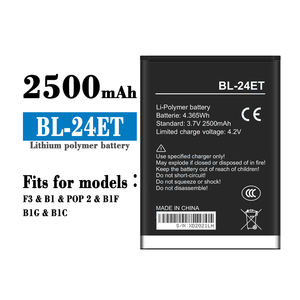 B1G BIC F3 B1 POP <span class=keywords><strong>2</strong></span> BIF telefon pil için Tecno için BL-24ET 2500mAh B1 POP1 B1F cep telefonu pil - Product Image 3