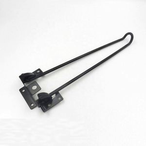 Pieds de table pliables en fer pour mobilier, 15 cm de long, robustes, pour usage hospitalier, finition argentée, vente en gros - Product Image 3