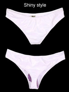 Sous-vêtements S-XXL en PVC effet mouillé, cuir PU brillant, style slip, <span class=keywords><strong>short</strong></span>, bikini, <span class=keywords><strong>tanga</strong></span>, culotte sexy, collant, lingerie, clubwear - Product Image 3