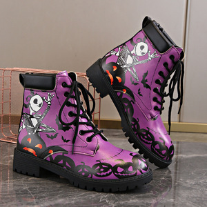 <span class=keywords><strong>Bottes</strong></span> d'hiver respirantes à talon bas et grande taille pour femmes, fermeture éclair, tige en PU, imperméables, tendance, vente en gros - Product Image 6