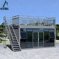 Maison préfabriquée de luxe moderne en conteneur, 20 pieds 40 pieds, maison modulaire personnalisable pour hôtel, Airbnb, bureau, villa, imperméable et résistante au vent