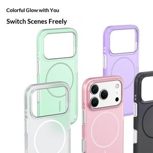 Coque de téléphone magnétique translucide compatible avec bouton IA, finition mate dépolie anti-traces de doigts, protection intégrale pour iPhone 17 16 15 14 Pro Max - Product Image 6