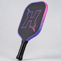 Raquette de pickleball en fibre de carbone brute Lingjun T700 Pro, 16 mm, bord dégradé, norme USAPA, raquette professionnelle, logo personnalisé OEM