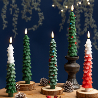 LED-Weihnachtsbaum-Stabkerzen Flackerndes Warmes Licht Sicher für Innenräume Heim Party Festival Dekoration