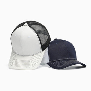 Trucker Hat Solid Color Mesh Breathable Unisex Baseball Cap Sunscreen Foldable Polyester Flat Brim - Product Image 4