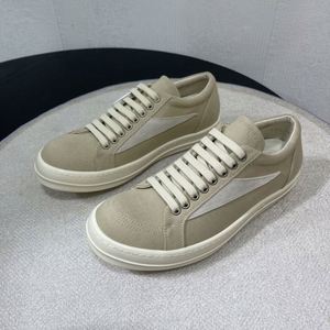 In Stock Designer Brand Owens Platform Shoes, Men's and Women's <b>Canvas</b> Shoes, Flat Casual Shoes Luxury High Quality Shoes - Product Image 2