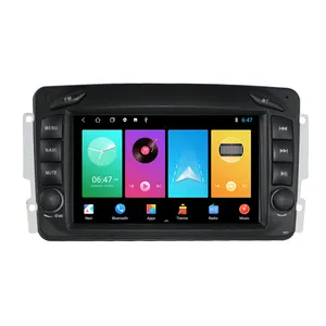 Reproductor de dvd para coche, dispositivo con android, 7 pulgadas, 8 núcleos, navegación GPS, BT, Radio, 64GB, RDS, SWC, FM, RDS, carplay, para Benz W209