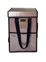 Boîtes de rangement en bandoulière pour modèle de tête factice Perruque à poignée pratique avec fermeture éclair