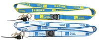 Lanières personnalisées en polyester par sublimation avec logo sur mesure, impression offset et sérigraphie pour outils