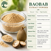 Natuurlijk Baobab Fruitpoeder Adansonia Digitata Voedingsmiddelkwaliteit Fruitpoeder