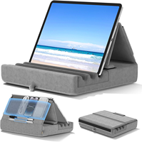 Support pliable en plastique pour tablette iPad Pro 12.9/10.5 Air Mini 6/5/4/3 et liseuse Kindle - Utilisation sur lit, canapé ou bureau