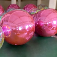 Ballon sphérique miroir géant suspendu réutilisable en PVC durable et brillant, ballon miroir gonflable pour événements, anniversaires, mariages, scène