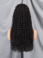 Perruques en cheveux humains vierges vietnamiens bruts en gros, boucles Jerry naturelles, perruque frontale HD en dentelle, densité 200%, pour femmes noires américaines