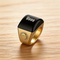 Bague connectée Tasbeeh Zikr pour la prière musulmane, 5 rappels d'heures de prière, autonomie de 15 jours, batterie 40 mAh, étanche IP7, pour hommes et femmes