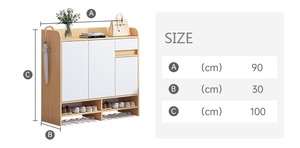 Esquinero de alta calidad para zapatos, organizador de calzado con puerta, armario para sala de estar, gran oferta - Product Image 4