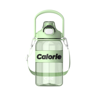 2025 Tendance Grande Capacité 500ml Bouteille En Plastique Paille Sûr Durable Minéral Gourde D'eau Pour Enfant Ports pour Adultes Enfants