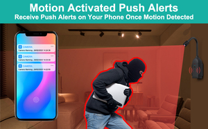 360 Cámara WiFi 1080P HD Cámara de cuello de cisne con detección de movimiento Audio bidireccional Cámara de seguridad remota inteligente con batería de 2000mAh - Product Image 6