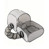 Nouveau Tunnel Nid pour Chat d'Intérieur en Peluche Solide, Pliable, Universel Quatre Saisons, avec Trous de Jeu