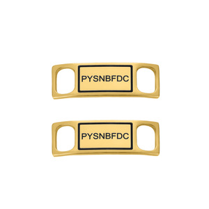 Hebilla de zapato personalizada de acero inoxidable chapada en oro de 18 quilates con nombre en inglés, accesorio de hebilla de zapato grabado. - Product Image 5