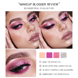 Palette <span class=keywords><strong>Ombretti</strong></span> 28 Colori con Logo Personalizzato, Facili da <span class=keywords><strong>Sfumare</strong></span>, Glitter Resistenti allo Sbiadimento, Etichetta Privata, <span class=keywords><strong>Ombretti</strong></span> Altamente Pigmentati - Product Image 5