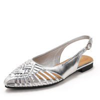 Sandales plates tissées à bout fermé et à bride arrière pour femmes, chaussures légères et tendance pour l'été, le quotidien, les trajets, le shopping et les loisirs