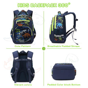 Mochilas escolares Cusangel de 16 pulgadas para niños, 3 estilos diferentes, estampado de dinosaurio, SAC a dos pour enfants, 14 regalos gratis, juego de papelería con insignia DIY - Product Image 4
