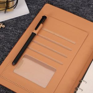 New Arrival Eco-Friendly PU Leather Business Style Notepad Silk Screen Printing High-Appearance Cross-Border Promotional - Product Image 3