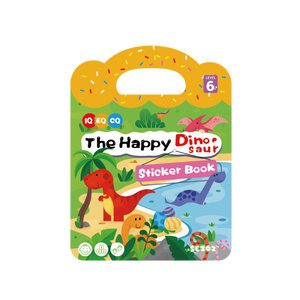 Livres d'autocollants réutilisables pour enfants, activités de voyage pour tout-petits avec des thèmes Ferme, Ville, Dinosaures, Happy Zoo, Chantier, Animaux marins - Product Image 1