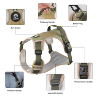 Harnais Tactique Rétractable en Nylon Anti-Traction pour Chien, Gilet Réfléchissant Robuste, Ensemble de Laisse pour Animaux de Compagnie, Accessoires pour Animaux, Vente en Gros