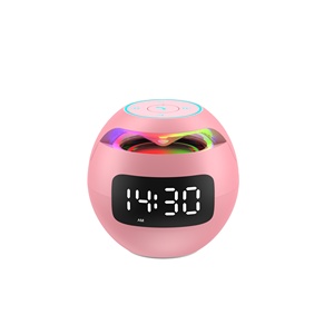 2025 mới AY phổ biến Mini bóng di động cột không dây BT loa đồng hồ báo thức với LED hiển thị kỹ thuật số Đồng hồ báo thức với FM - Product Image 3