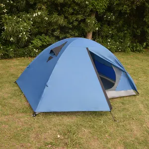 New Design Portable Waterproof Double Layer 2 Person small Camping Dome Tent for Outdoor Camping