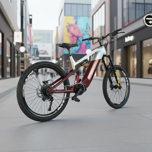 Vélo de montagne électrique chinois <span class=keywords><strong>Accolmile</strong></span> 27,5 pouces, Bafang 48V 750W, 9 vitesses, transmission centrale, frein à disque, suspension intégrale, sport, Emtb électrique - Product Image 4