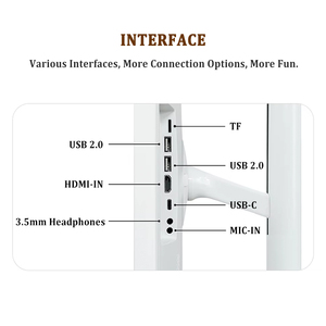 27 Inch Xách Tay Thông Minh TV Với Bánh Xe <span class=keywords><strong>Android</strong></span> Đầy Đủ Màu Sắc HD 4 + 64GB Cảm Ứng Điện Dung Màn Hình Máy Tính Bảng <span class=keywords><strong>PC</strong></span> Màn Hình Di Động Cho Nhà - Product Image 3