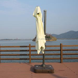 <span class=keywords><strong>Parasol</strong></span> de luxe solaire de grande taille pour l'extérieur <span class=keywords><strong>Parasol</strong></span> de patio <span class=keywords><strong>3x4m</strong></span> Hôtel Plage Cadre en aluminium <span class=keywords><strong>Parasol</strong></span> cantilever avec lumières LED - Product Image 6