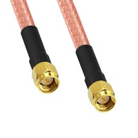 Cable Coaxial ANNXIN Premium RG142 SMA Macho a SMA Macho de 50 Ohmios, Extensión de Antena de Baja Pérdida para Equipos de Red 3G 4G 5G LTE