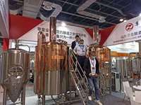 Équipement de brasserie commerciale, demi-enveloppe en cuivre rouge de 1500l