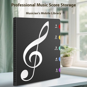 Đa chức năng <span class=keywords><strong>Pp</strong></span> A4 điểm thay đổi thư mục 20 trang thử thai đầy màu sắc bên trong trang Piano điểm Clip Túi tùy chỉnh nộp hồ sơ - Product Image 4